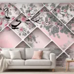 3D Floral Geometric Wall Panel – Luxury Decorative Wallpaper