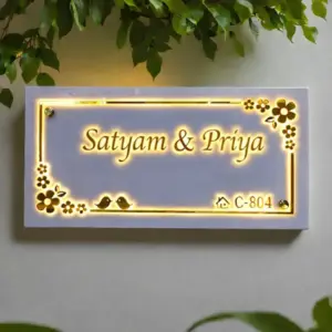 Customized Backlit LED Acrylic Name Plate