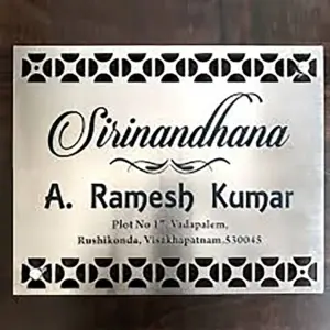 Stainless Steel Name Plate