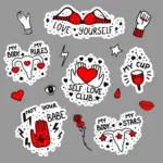 3D Vinyl Stickers for Kids Journals & Gifts